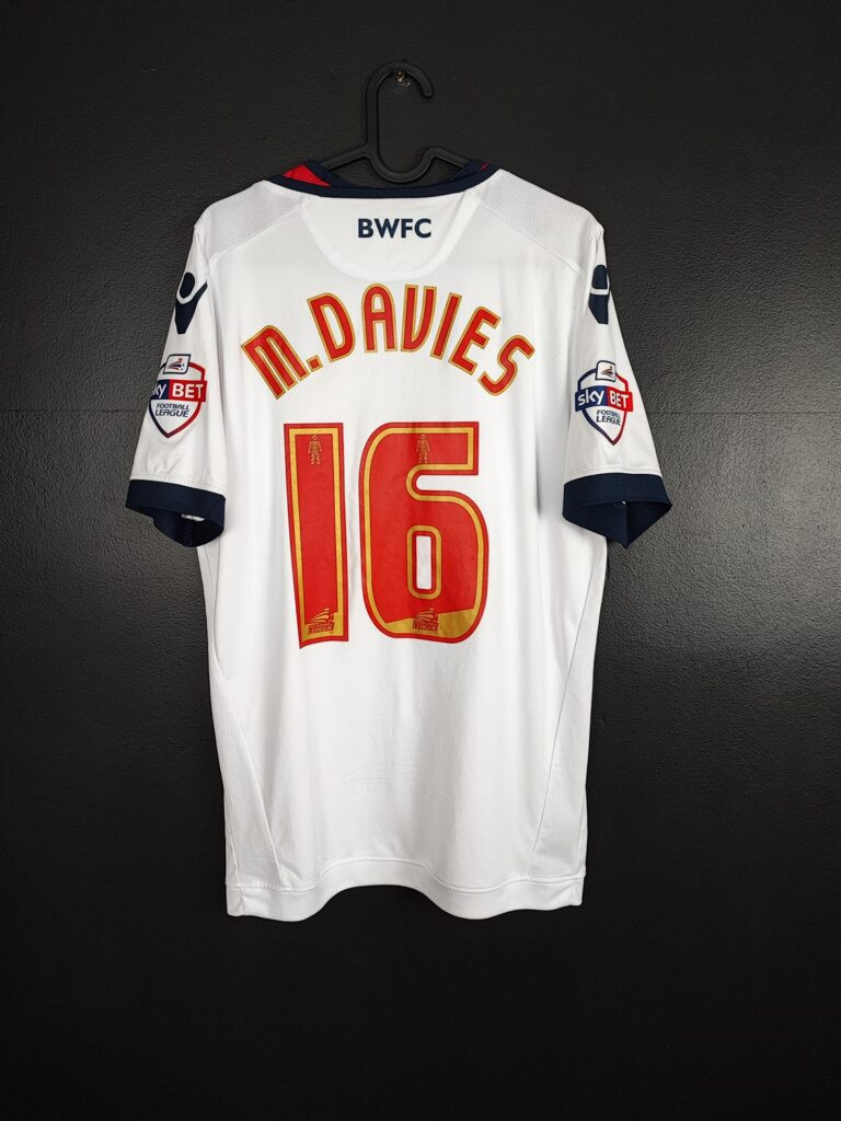 Koszulka piłkarska Bolton 2015/16 Macron Home Mark Davies #16 [M]