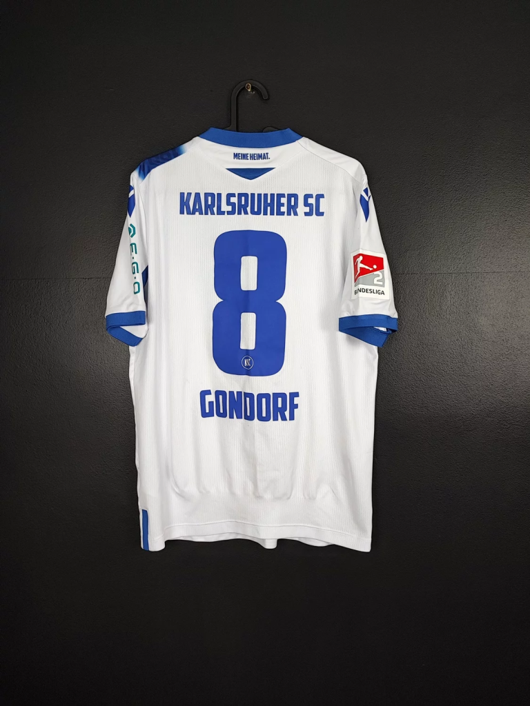 Koszulka piłkarska Karlsruher SC 2021/22 Away Macron Jerome Gondorf #8 [M] Match Issue