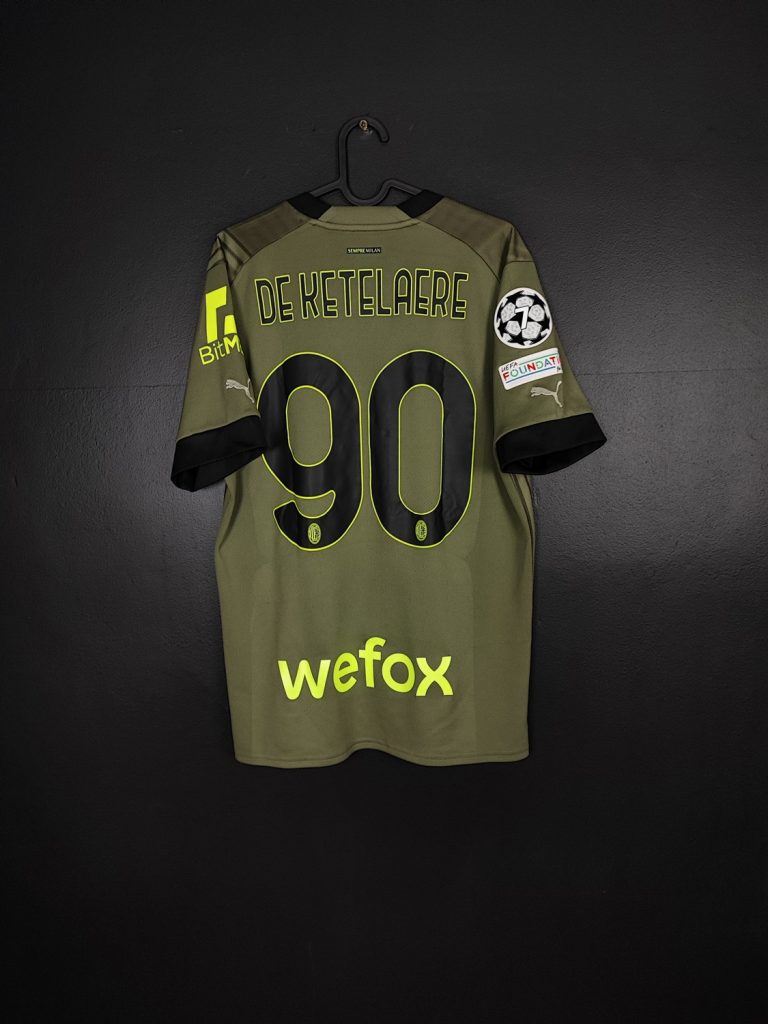 Koszulka piłkarska AC Milan 2022/23 Third Puma De Ketelaere #90 [M] UCL