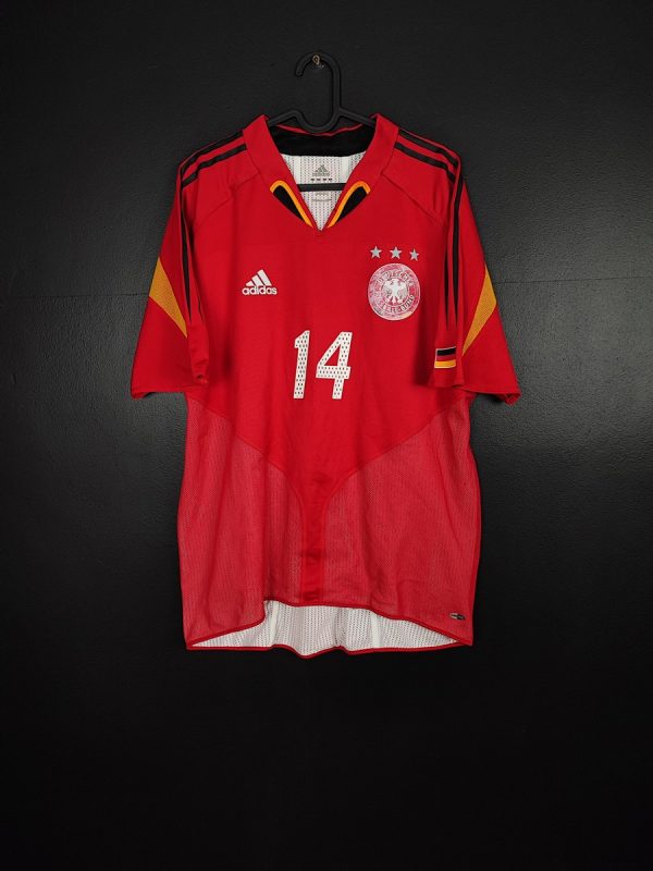 Koszulka piłkarska reprezentacji Niemcy 2004/05 Away Adidas Asamoah? #14 [XL] Match Issue