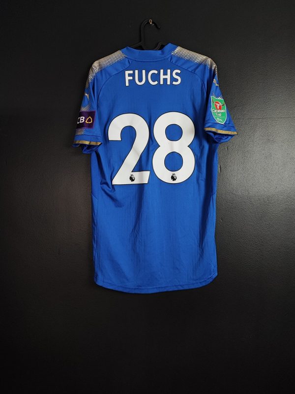 Koszulka piłkarska Leicester City 2017/18 Home Puma Christian Fuchs #28 [M] Match Issue