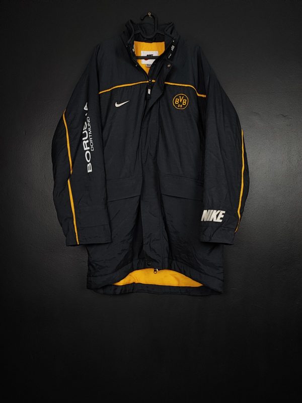 Kurtka piłkarska Borussia Dortmund 1997/99 Nike [L] Bench Coat