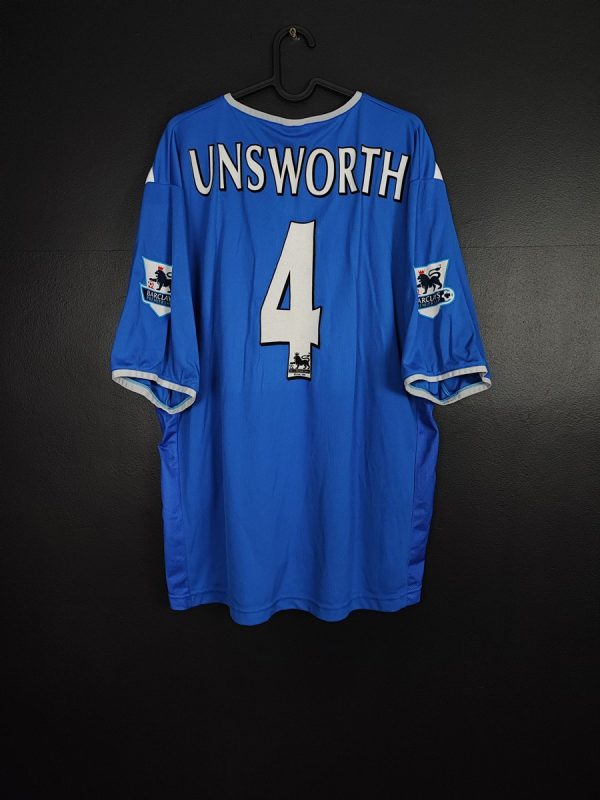 Koszulka piłkarska Portsmouth 2004/05 Home David Unsworth #4 [XL] Match Issue