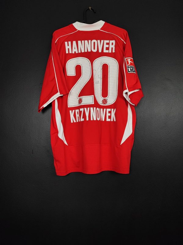 Koszulka piłkarska Hannover 96 2008/09 Home Under Armour Jacek Krzynówek #20 [L] Match Issue