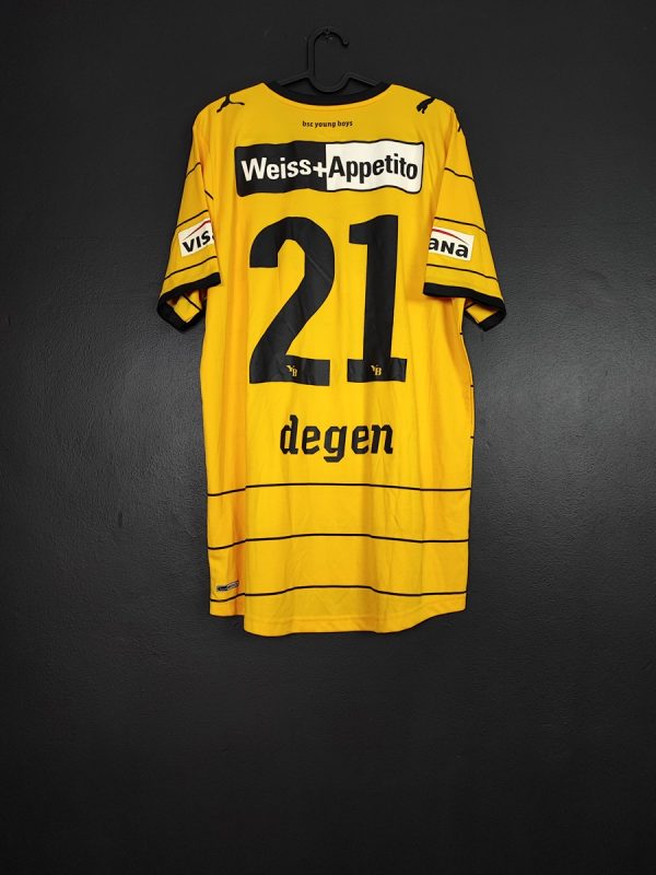 Koszulka piłkarska Young Boys 2011/12 Home Puma David Degen #21 [L] Match Issue