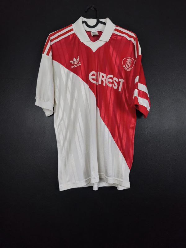 Koszulka piłkarska AS Monaco 1990/92 Adidas Home [S]