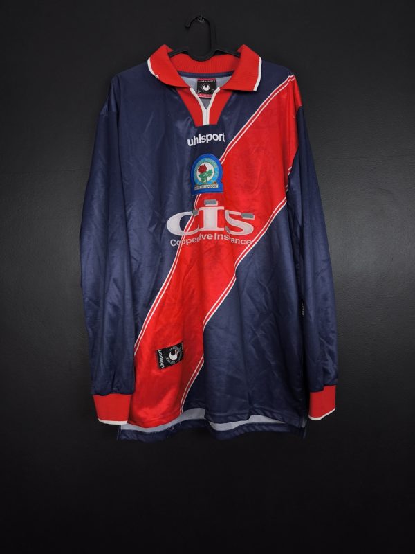 Koszulka piłkarska Blackburn Rovers 1999/00 Third Uhlsport [L] 125 Anni Long