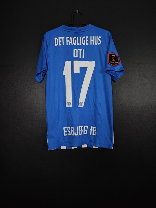 Koszulka piłkarska Esbjerg fB 2016/17 Home Nike Emmanuel Oti #17 [S] Match Issue