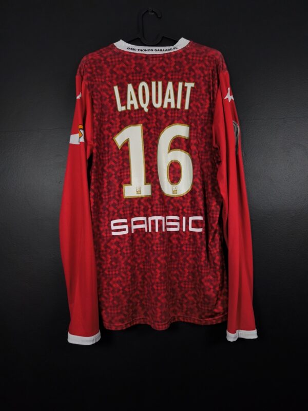 Koszulka piłkarska Evian TG 2013/14 GK Kappa Bertrand Laquait #16 [XL] Match Issue