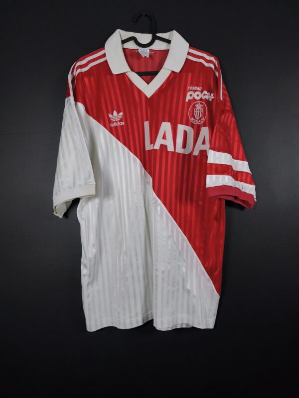 Koszulka piłkarska AS Monaco 1991/92 Home Adidas [L]