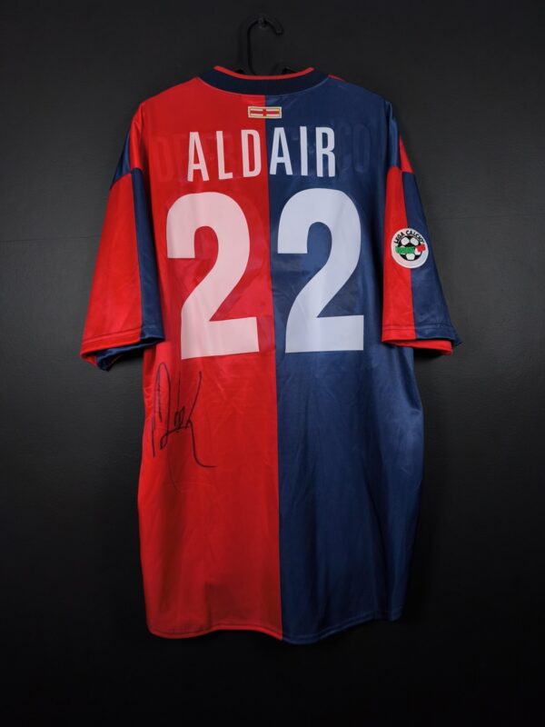 Koszulka piłkarska Genoa 2003/04 Home Errea Aldair #22 [XXL] Match Issue Autograf