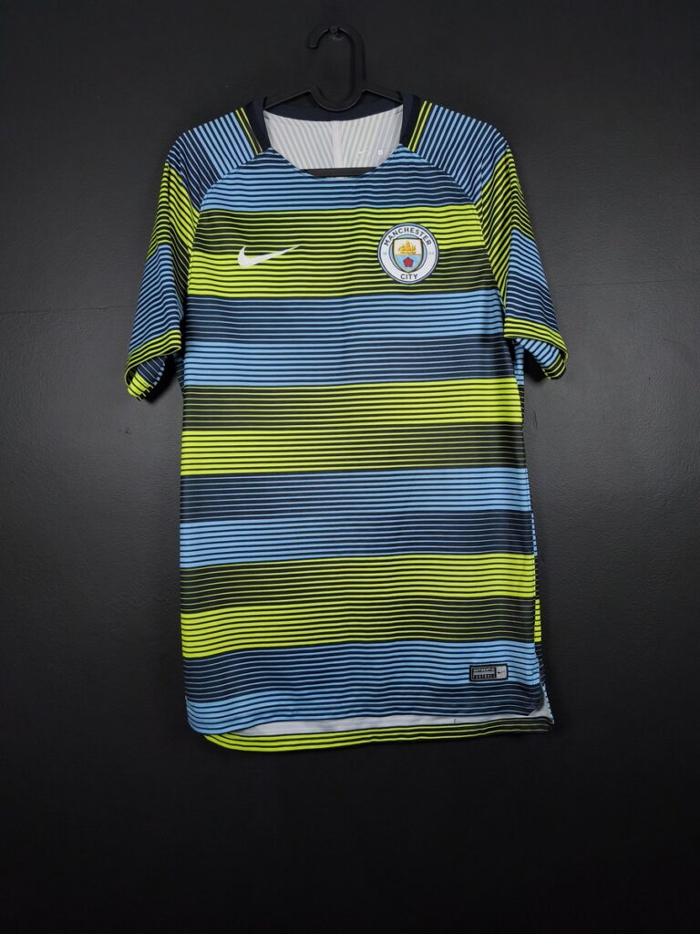 Koszulka piłkarska Manchester City 2020/21 Pre Match Nike [S]