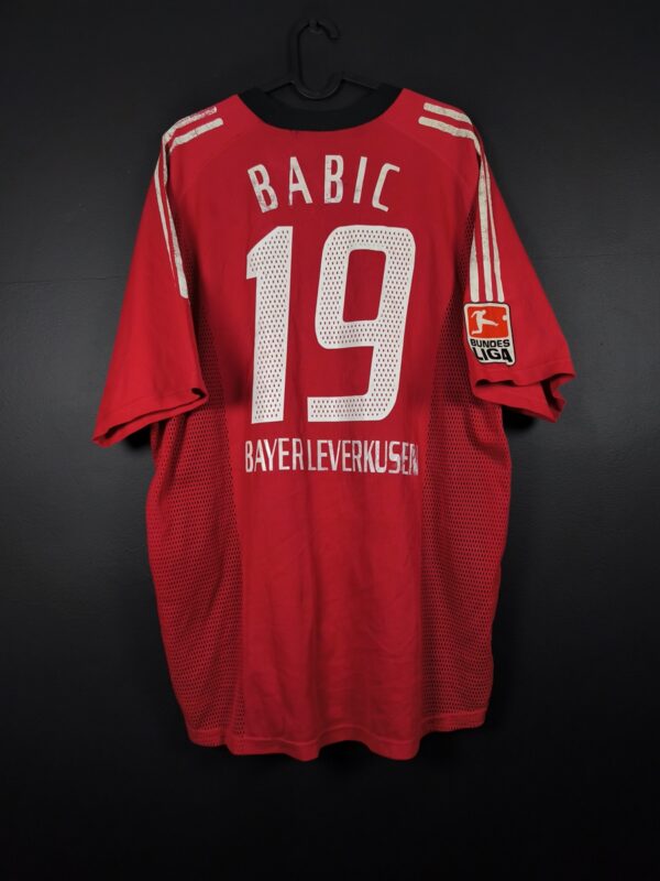 Koszulka piłkarska Bayer Leverkusen 2002/04 Home Adidas Marko Babić #19 [XL] Match Issue