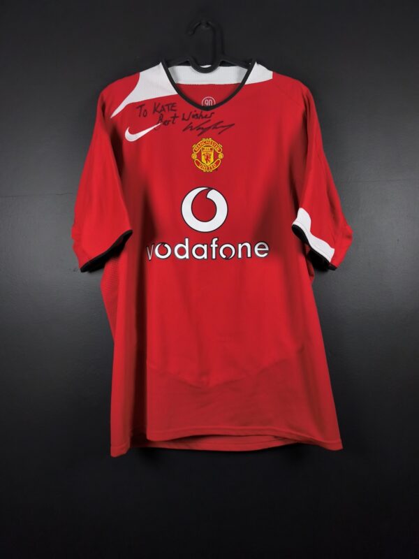 Koszulka piłkarska Manchester United 2004/06 Home Nike [M] Wayne Rooney Autograf